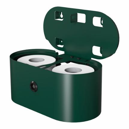 3380-Björk toiletpapirholder til 2 standardruller, RAL